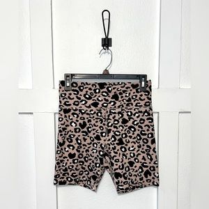 Forever 21 Women’s Leopard Biker Shorts Size Medium